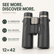 ED 12x42 High-Definition Wide-Angle Binoculars with Large Prism – Low-Light Night Vision Waterproof Optics for Bird Watching, Bee Spotting, and Outdoor Hiking