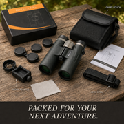 ED 12x42 High-Definition Wide-Angle Binoculars with Large Prism – Low-Light Night Vision Waterproof Optics for Bird Watching, Bee Spotting, and Outdoor Hiking